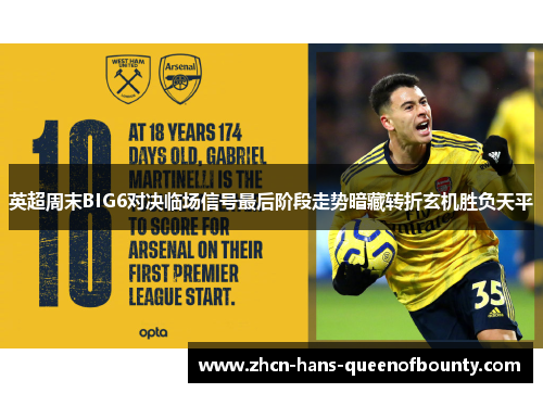 英超周末BIG6对决临场信号最后阶段走势暗藏转折玄机胜负天平